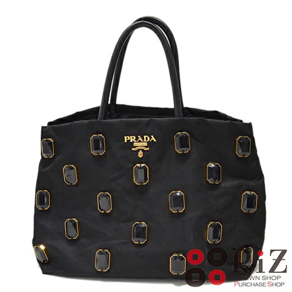 PRADA Bijou Handbag Bag Black